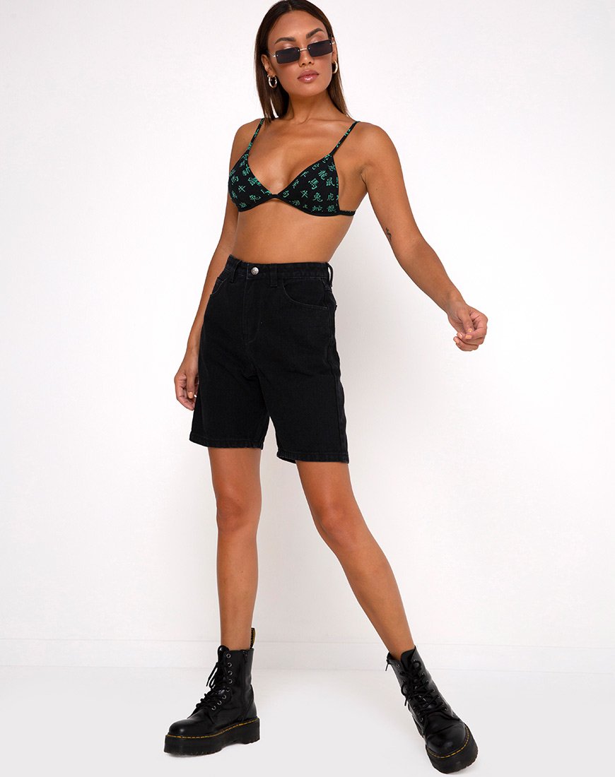 Image of Colesto Bralet in Hidden Charm Black and Peppermint
