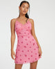 image of Coline Mini Dress in Pink Ditsy Daisy Embro