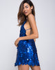 Image of Corine Slip Dress in Cobalt