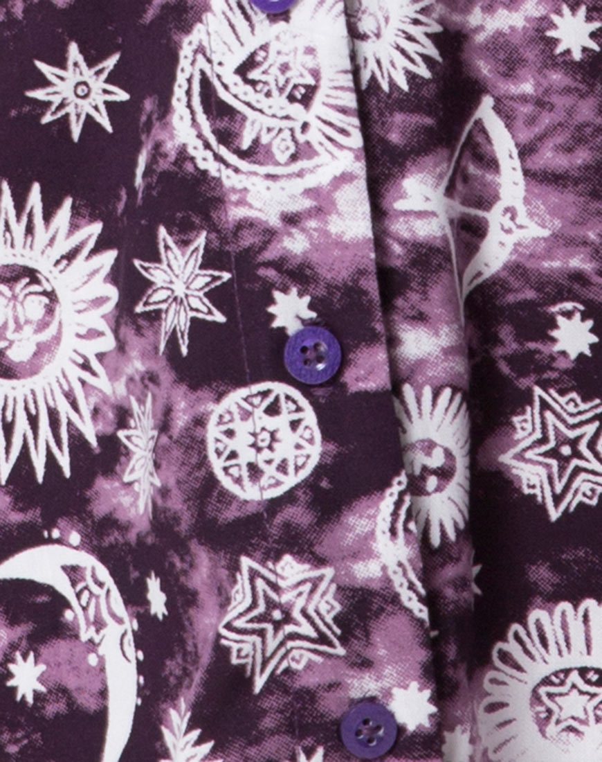 Crosena Swing Dress in Purple Zodiac motelrocks-com-us Crosena Swing Dress in Purple Zodiac motelrocks-com-us
