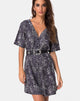 Image of Crosena Swing Dress in Rar Leopard Grey