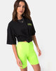 Image of Bike Short in Fluro Green