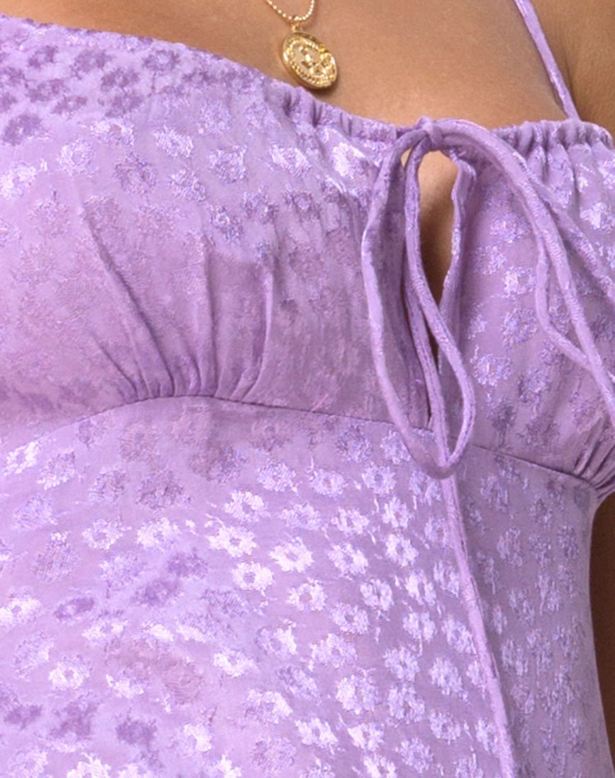 brandy melville purple jennifer dress BNWT brandy melville lilac jennifer floral dress, Women's Fashion, Dresses & Sets, Dresses on Carousell