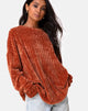 Image of Dad Jumper in Chenille Rust