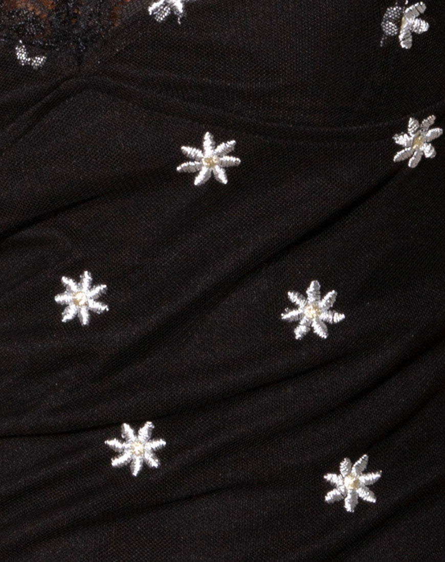 Strappy Black and White Mesh Daisy Mini Dress | Daisy motelrocks-com-us Strappy Black and White Mesh Daisy Mini Dress | Daisy motelrocks-com-us
