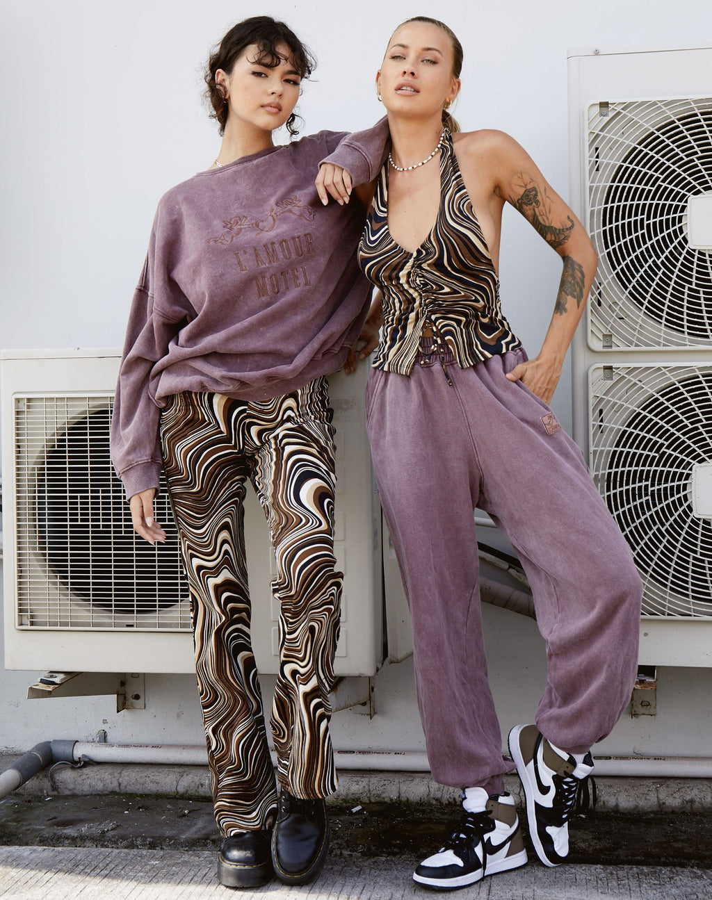 Roider Jogger in Brown Wash L'Amour Motel Label Embro