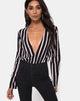 Image of Daris Bodice in Formal Stripe