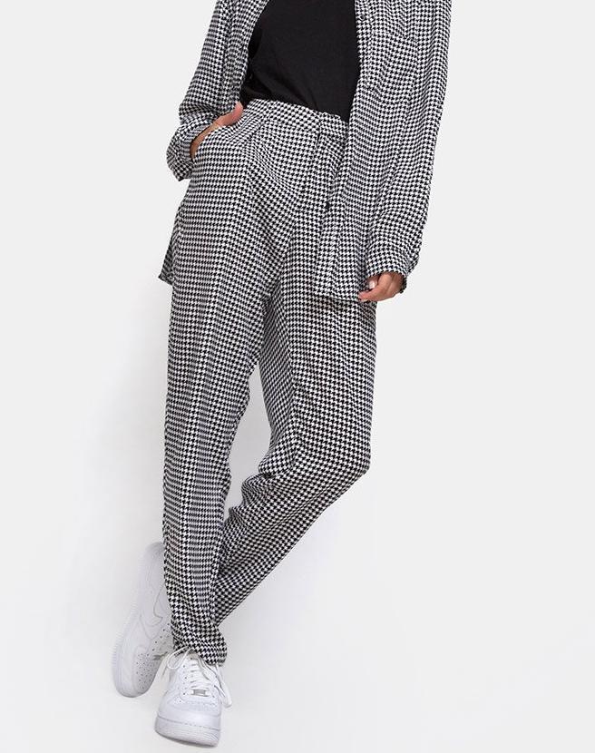 Dastan Trousers in Small Dogtooth