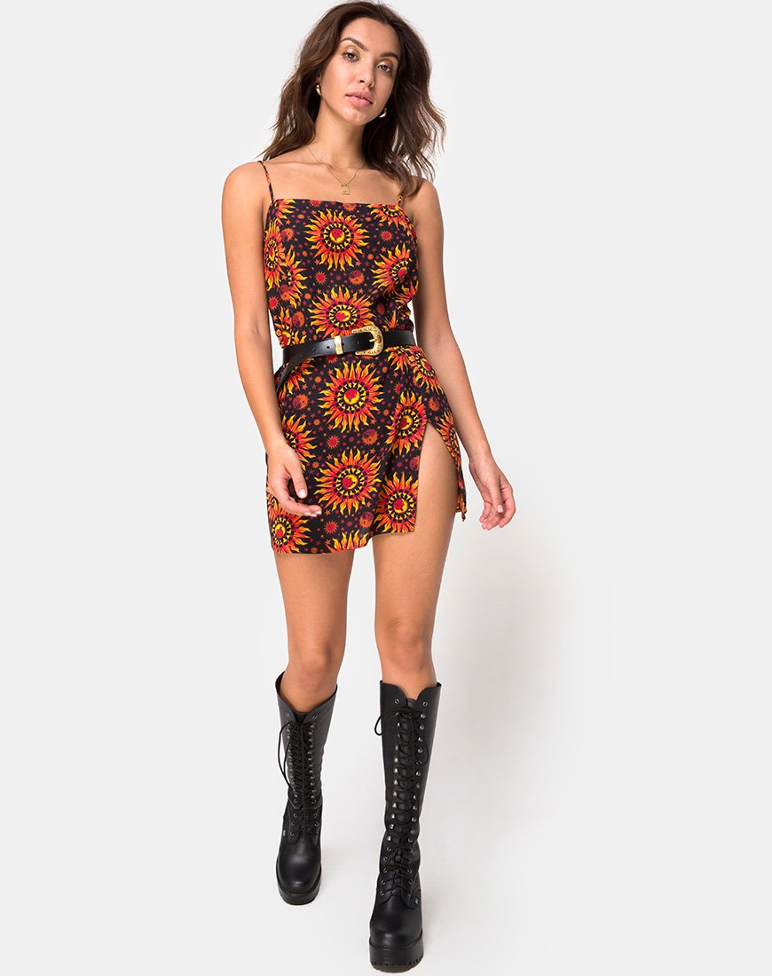 princess polly motel dress Datista Slip Dress in Hot Sun X Princess Polly