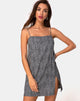 Image of Datista Slip Dress in Ditsy Leopard Grey
