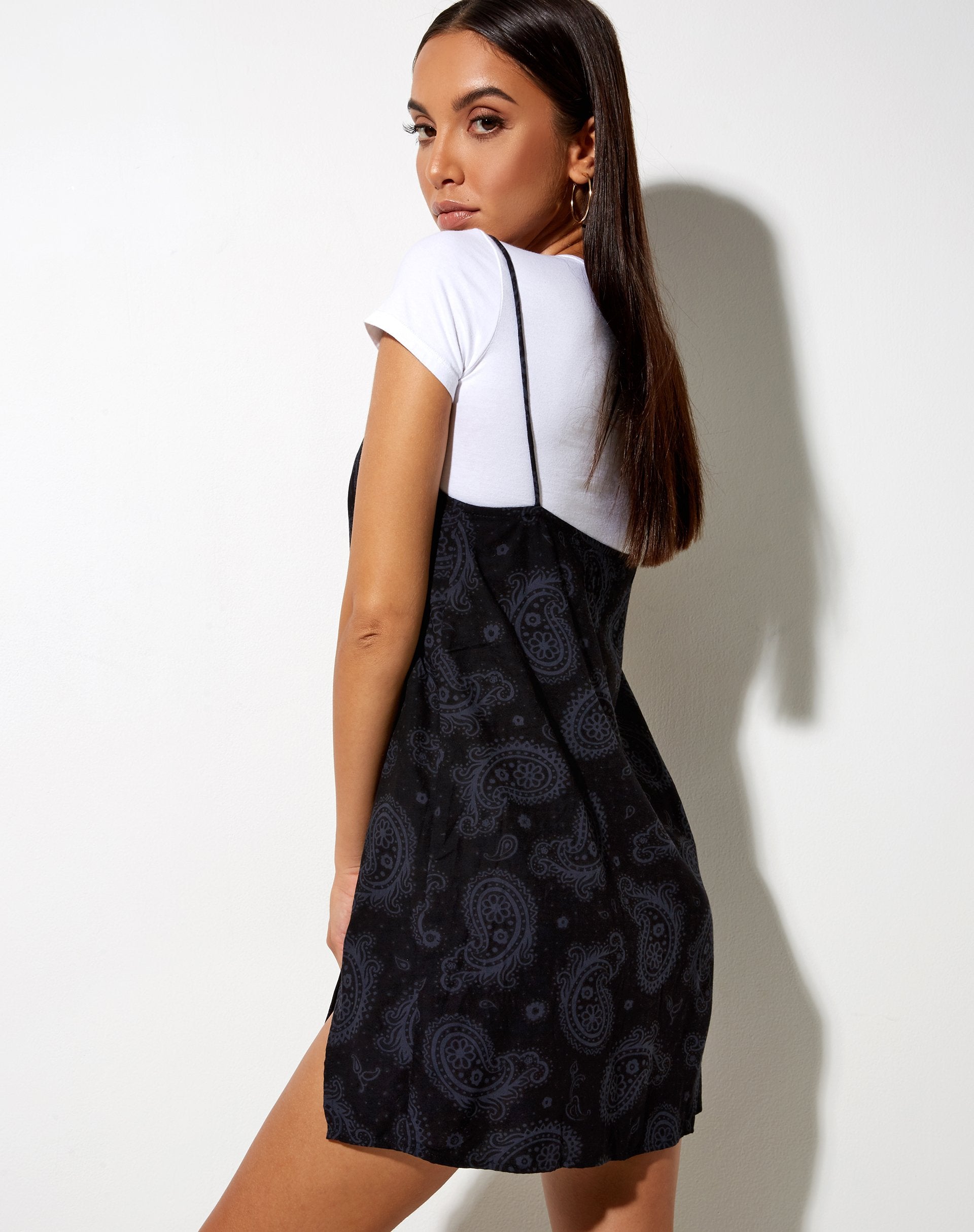 Image of Datista Slip Dress in Persian Night Black