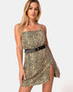 Image of Datista Slip Dress in Rar Leopard Brown