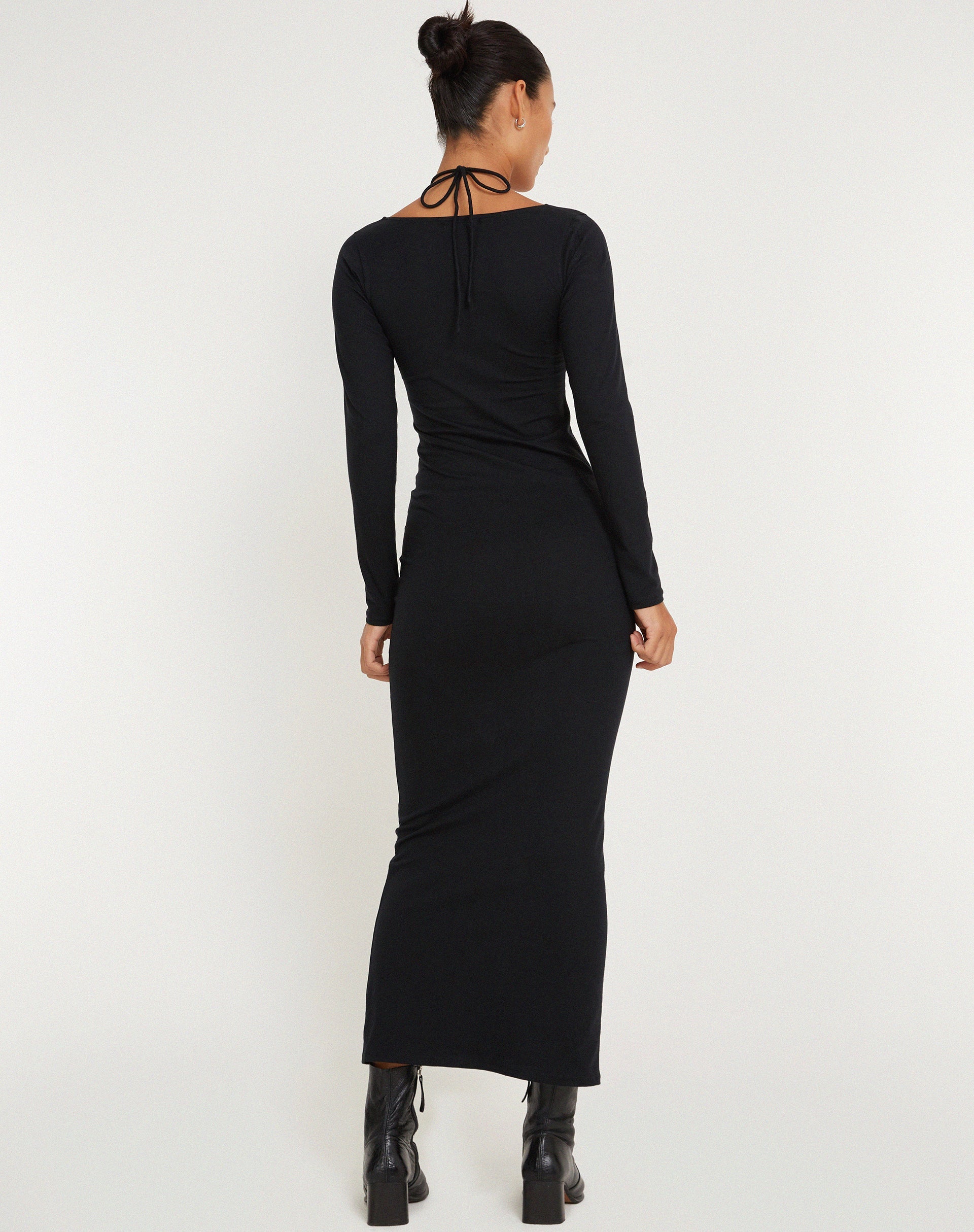 Black Long Sleeve Midi Dress | Delani motelrocks-com-us Black Long Sleeve Midi Dress | Delani motelrocks-com-us