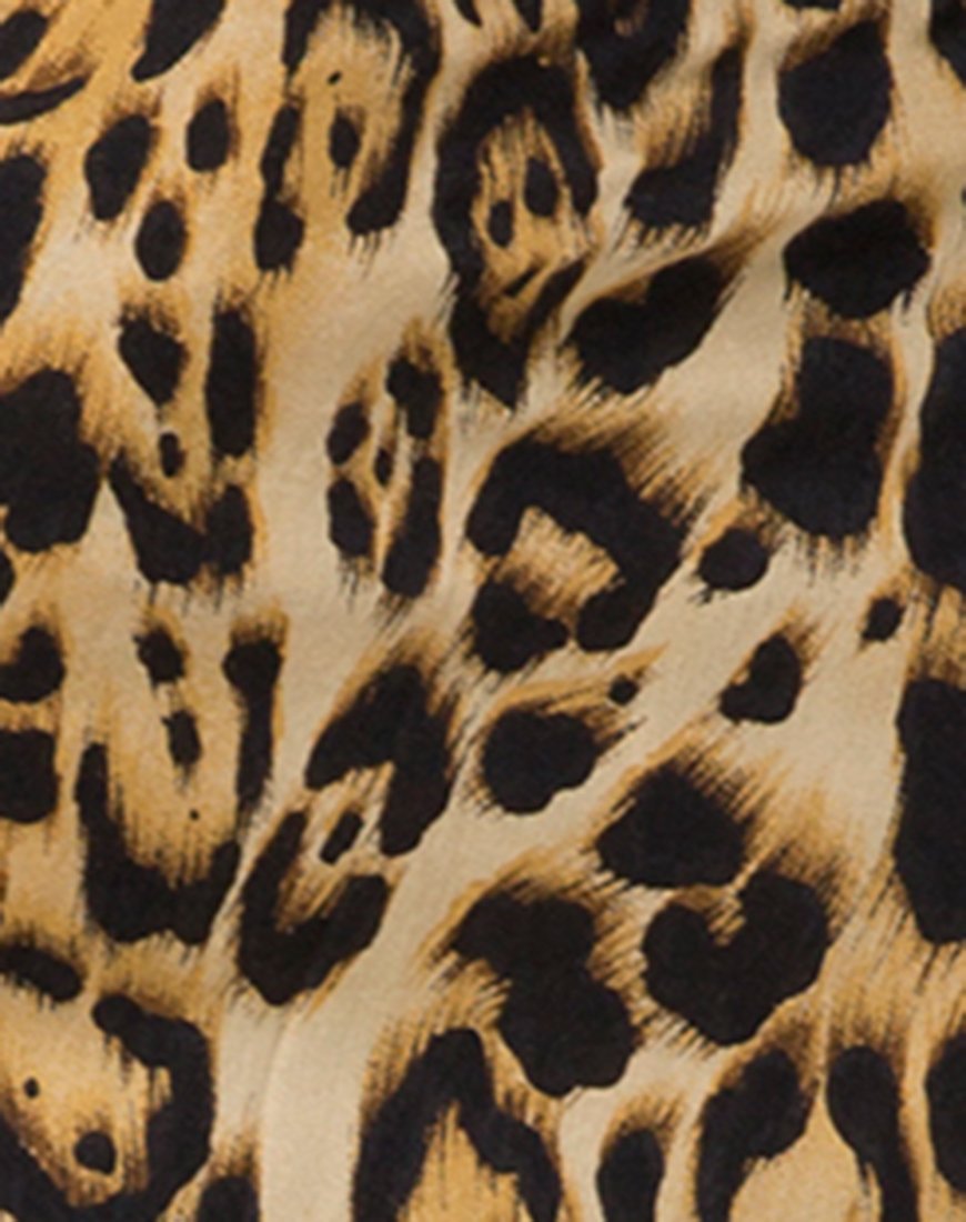Image of Datista Slip Dress in Leopard