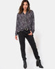 Image of Disam Shirt in Rar Leopard Grey