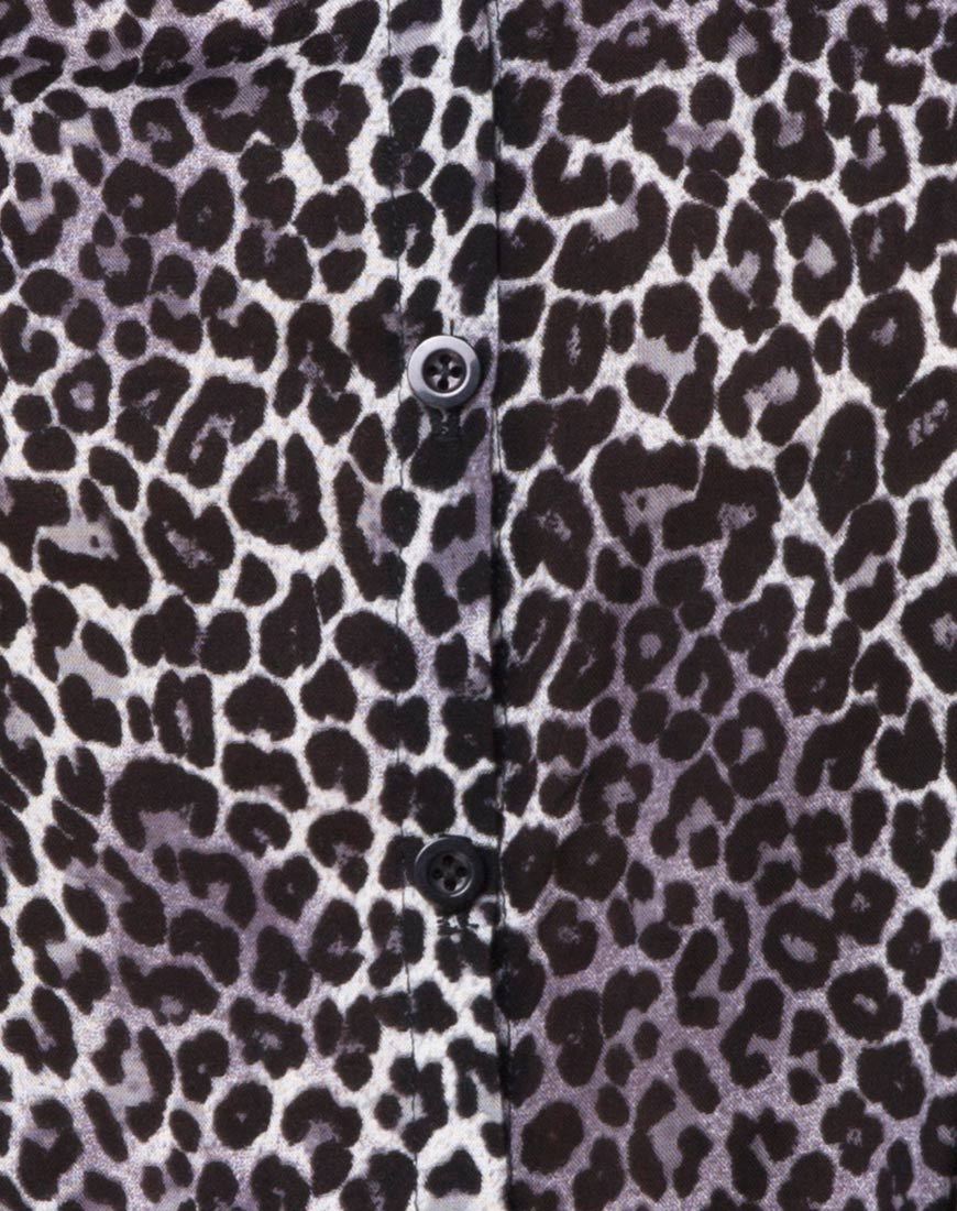 Image of Disam Shirt in Rar Leopard Grey