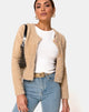 Image of Doma Cardigan in Camel Knit