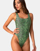 Image of Drela Swimsuit in Rar Leopard Lime