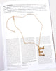 Image of Necklace in Gold Letter E