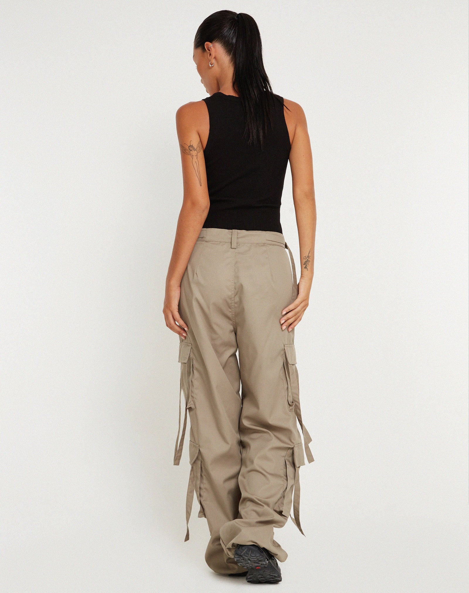 Cotton Drill Taupe Cargo Trouser | Edgar – motelrocks-com-us