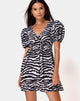 Image of Elcia Dress in Animal Drip Grey