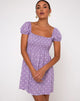 Image of Eldre Dress in Daisy Field Lavender