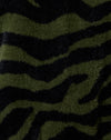 Knit Zebra Olive and Black