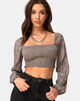 Image of Elina Top in Satin Rose Silver Grey