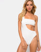 Image of Elkin Swimsuit in Textured White