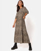 Image of Ellery Dress in Rar Leopard Brown