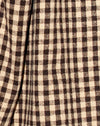 Tan Black Gingham