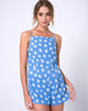 Image of Elusi Playsuit In Daisy Stamp Blue Sky