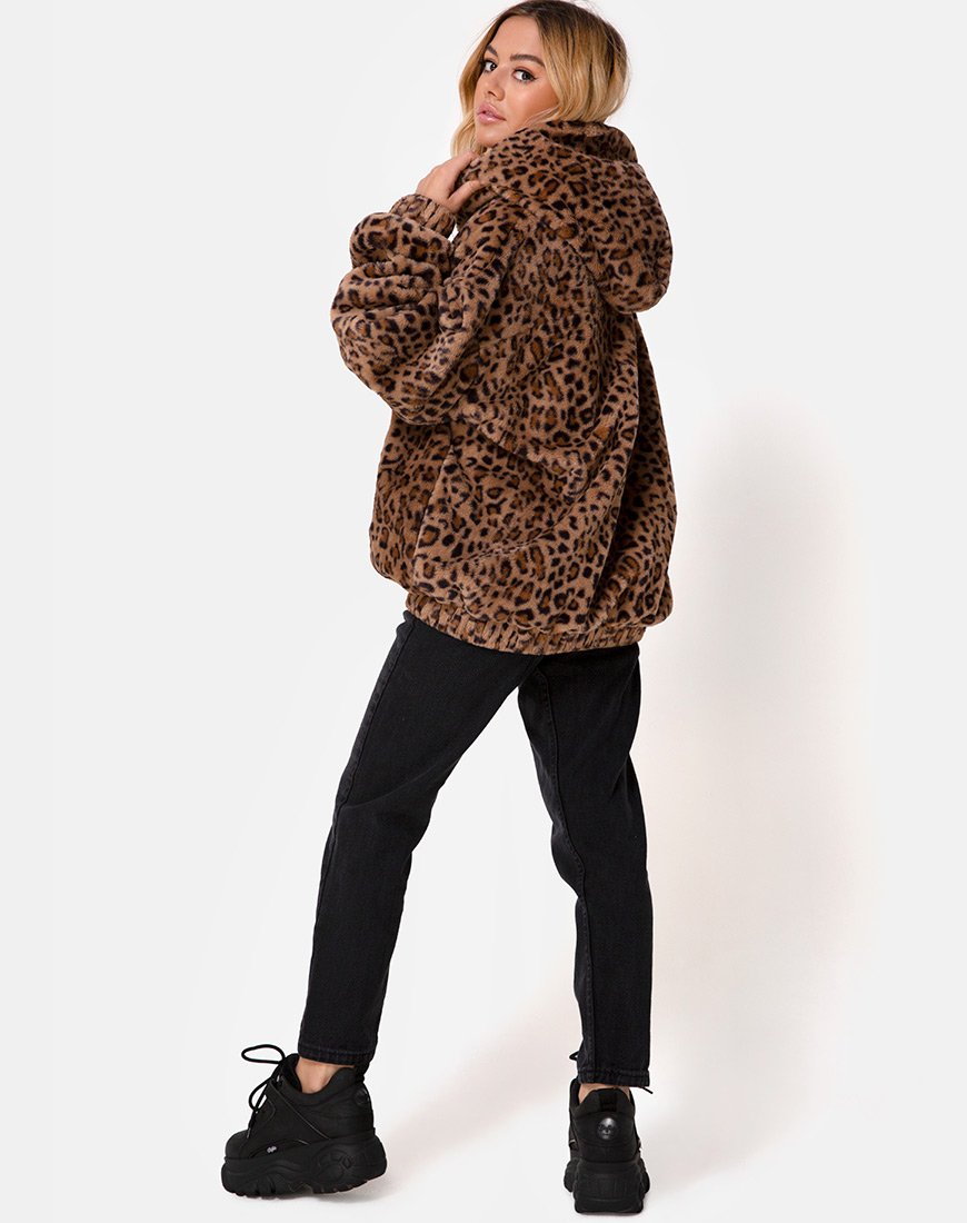 Image of Emerson Jacket in Leopard Brown