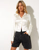 Image of Estesa Shirt in Satin Ivory