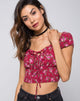 Image of Evane Crop Top in Soheila Floral