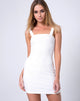 Image of Farlie Bodycon Dress in Multi Rib Ivory