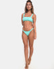 Image of Febe Bikini Bottom in Mini Rib Mint