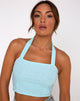 Image of Fedora Crop Top in Aqua