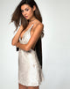 Image of Finn Slip Dress in Shell Sequin Nude