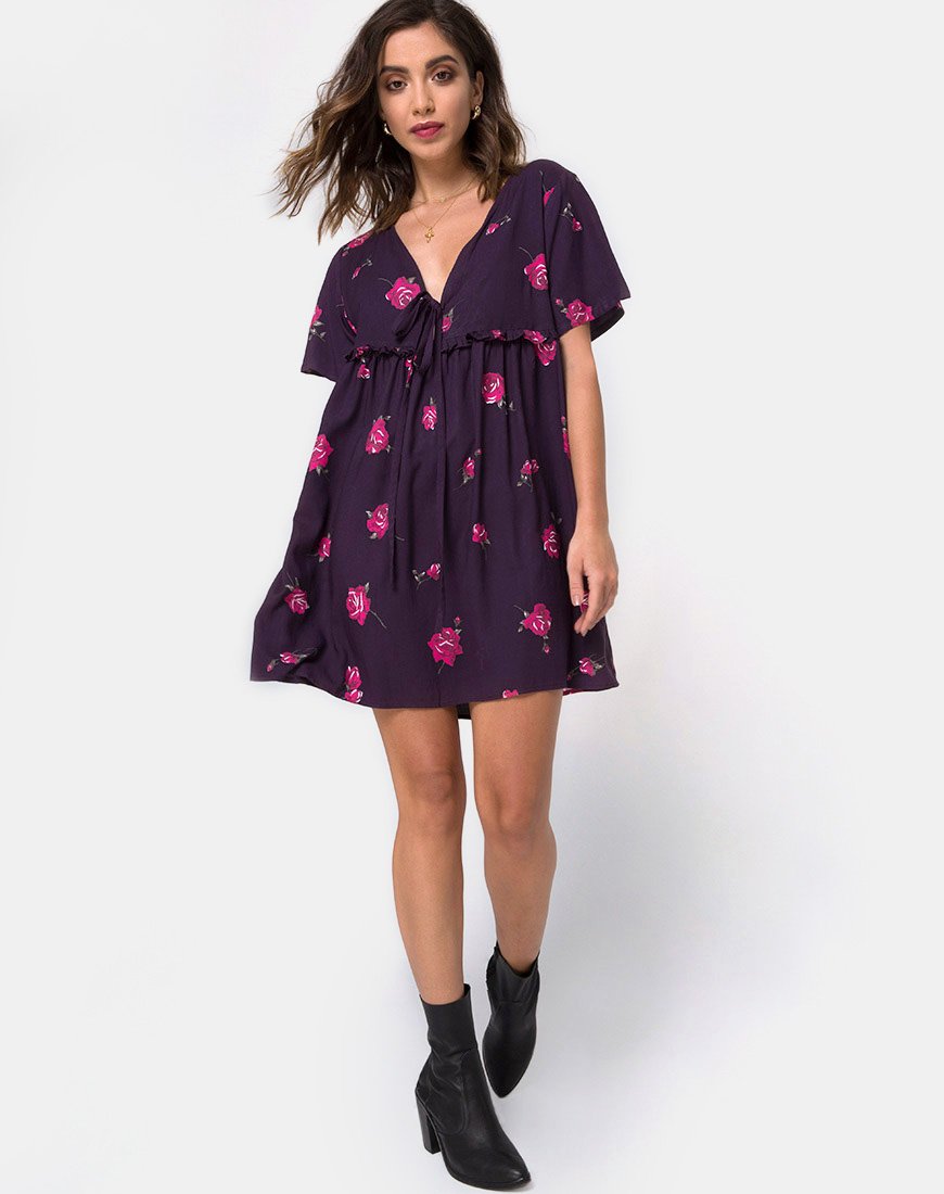 Image of Flawa Mini Dress in Evening Rose