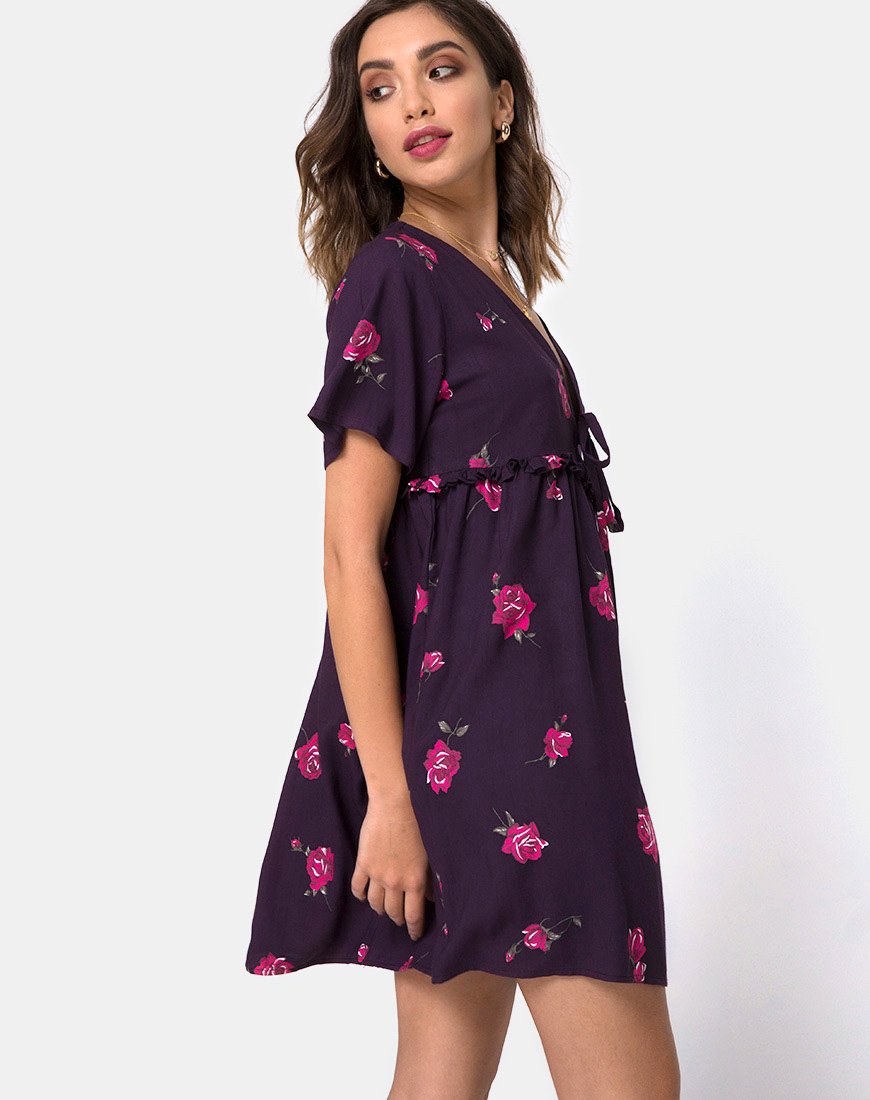Image of Flawa Mini Dress in Evening Rose