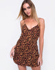 Image of Furia Wrap Dress in Jungle Leopard