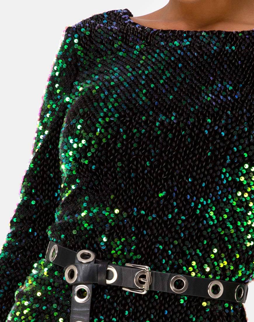 Buy Motel Gabby Green Sequin Dress in Iridescent at Motel Rocks - Motel Rocks motelrocks-com-us Buy Motel Gabby Green Sequin Dress in Iridescent at Motel Rocks - Motel Rocks motelrocks-com-us