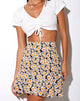 Image of Gaelle Skater Skirt in Delightful Daisy