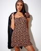 Image of Galaca Mini Dress in Autumn Blossom