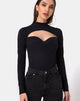 Image of Galantis Cutout Bodice in Black