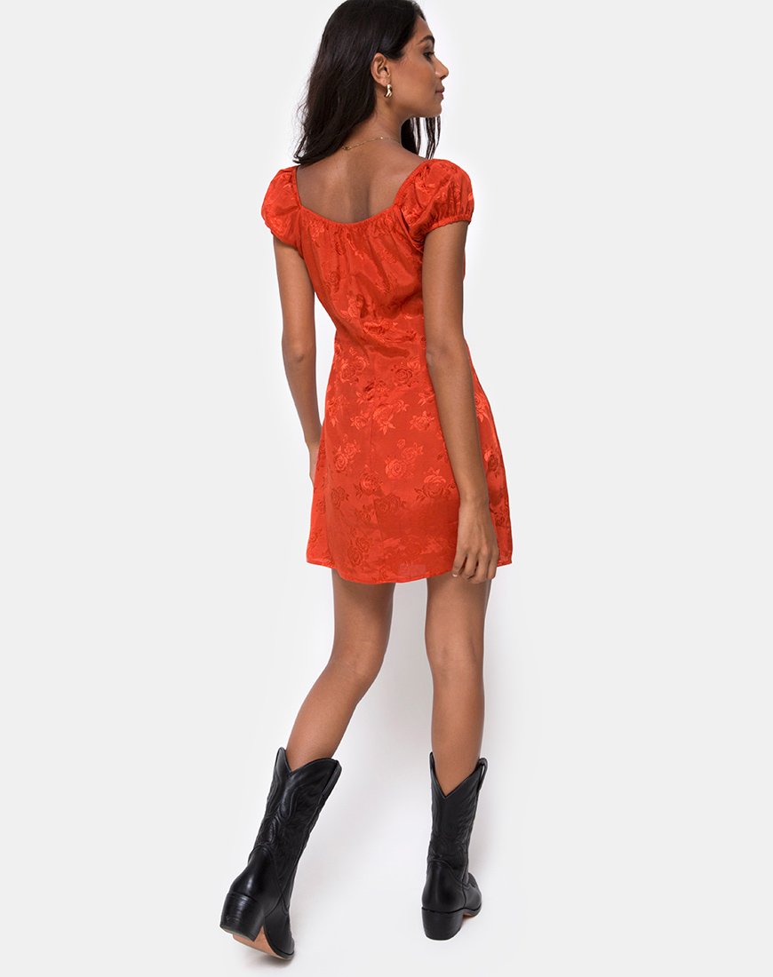 motel gaval mini dress rust gaval mini dress
