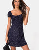 Image of Gaval Mini Dress in Stars Struck Navy