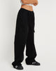 IMAGE OF Geona Wide Leg Cargo Trouser in Black