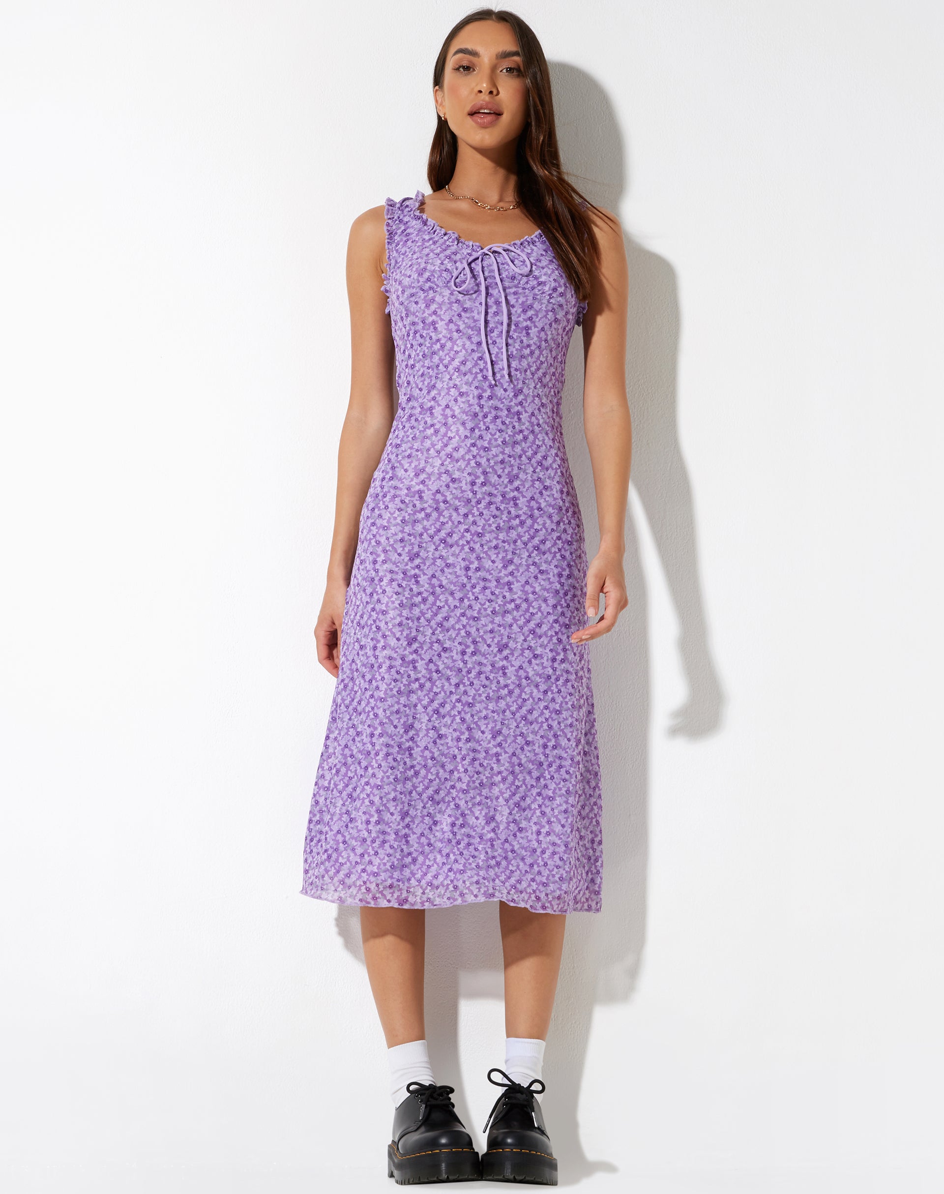 Lilac Daisy Floral Midi Dress | Geya motelrocks-com-us Lilac Daisy Floral Midi Dress | Geya motelrocks-com-us